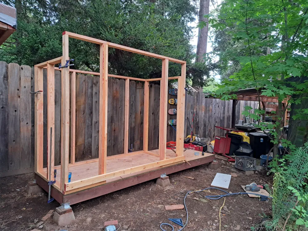 A shed (with saltbox roof) image